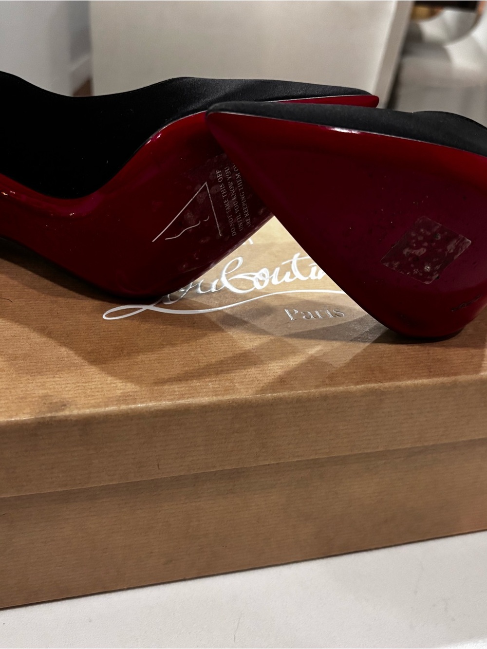 Nordstrom Black Pointed-Toe Stiletto Pumps with Red Sole